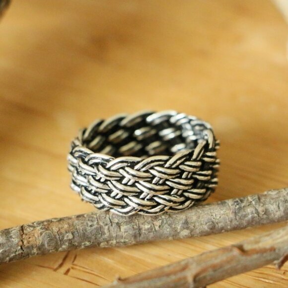 925 Sterling Silver CRAFT KNITTING MESH Men's - Picture 6 of 8